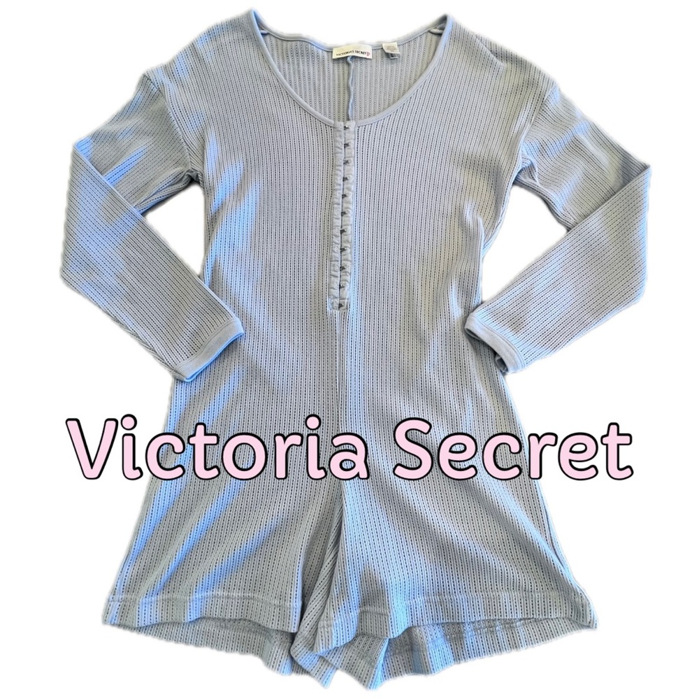 Victoria's Secret PJ Romper with hook & eye closure’s cotton blend Vintage - Picture 1 of 9